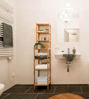 Elektrický koupelnový radiátor RIDEX single 500 x 1212 x 90mm, 600W, na zeď, bílá