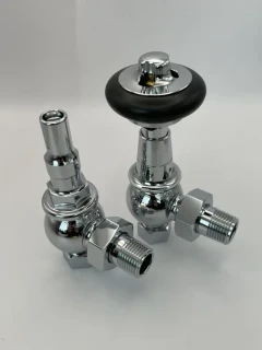 Retro ventil Buckingham Major Wood Thermostatic 1/2" x CU15mm, rohový, chrom (B)