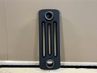 Litinový radiátor Biaxo 4/415 článek 60 x 415/475 x 144mm, na zem/na zeď, černá struktura
